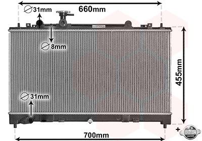 Radiateur Van Wezel 27002227