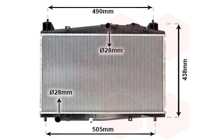 Radiateur Van Wezel 27002229