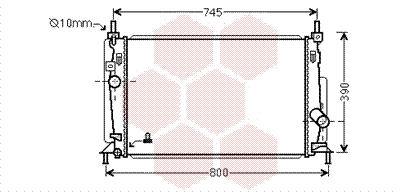 Radiateur Van Wezel 27002237