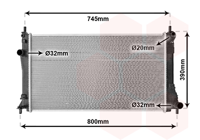 Radiateur Van Wezel 27002249