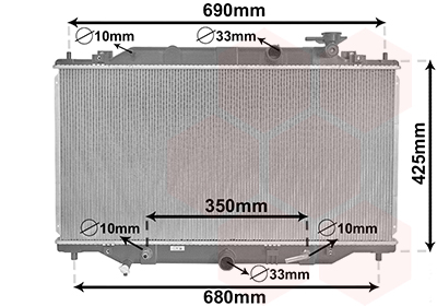 Radiateur Van Wezel 27002292