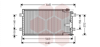 Airco condensor Van Wezel 27005109