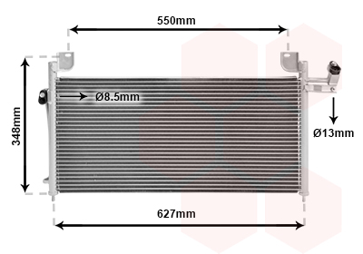 Airco condensor Van Wezel 27005141