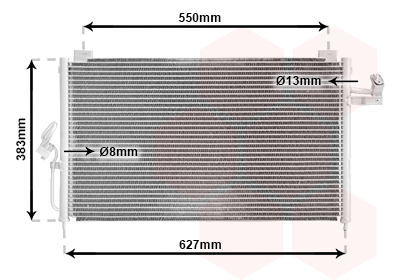 Airco condensor Van Wezel 27005159