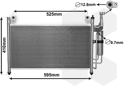 Airco condensor Van Wezel 27005236