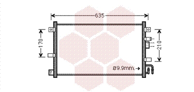 Airco condensor Van Wezel 27005238