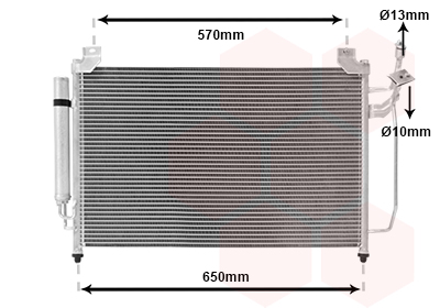 Airco condensor Van Wezel 27005240