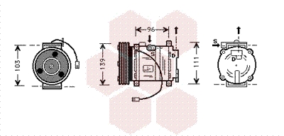 Airco compressor Van Wezel 2700K007