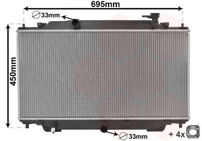 Radiateur Van Wezel 27012703