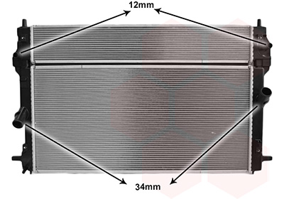 Radiateur Van Wezel 27012724