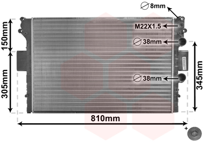 Radiateur Van Wezel 28002049