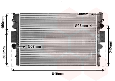 Radiateur Van Wezel 28002056