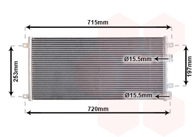 Airco condensor Van Wezel 28005058