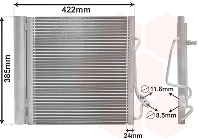 Airco condensor Van Wezel 29005001