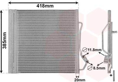 Airco condensor Van Wezel 29005010