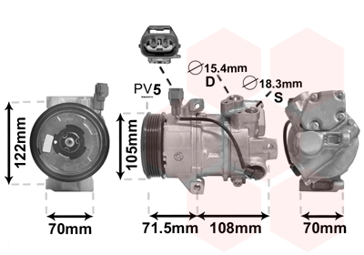 Airco compressor Van Wezel 2900K008