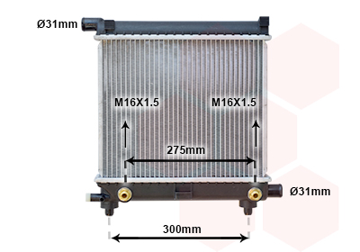 Radiateur Van Wezel 30002064