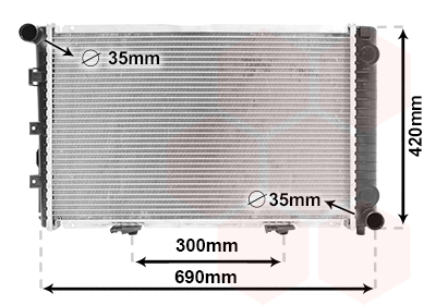 Radiateur Van Wezel 30002211