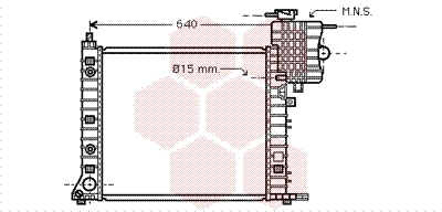 Radiateur Van Wezel 30002265