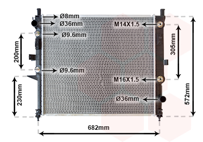 Radiateur Van Wezel 30002271