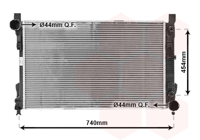 Radiateur Van Wezel 30002339