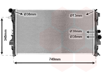 Radiateur Van Wezel 30002356