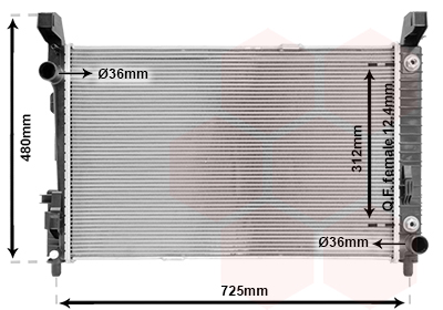 Radiateur Van Wezel 30002364