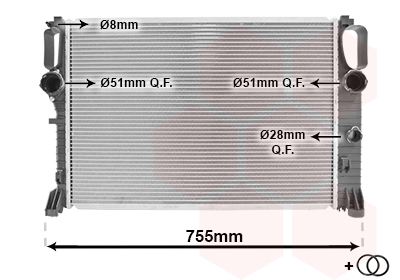 Radiateur Van Wezel 30002449