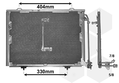 Airco condensor Van Wezel 30005207