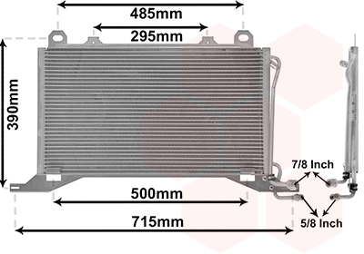 Airco condensor Van Wezel 30005222