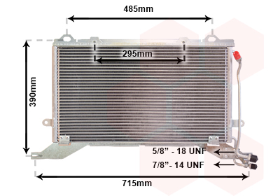 Airco condensor Van Wezel 30005268