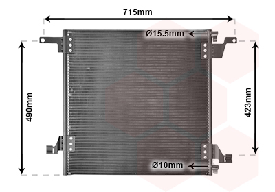 Airco condensor Van Wezel 30005270