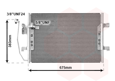 Airco condensor Van Wezel 30005330