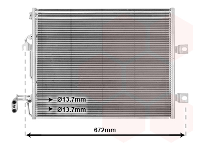 Airco condensor Van Wezel 30005392