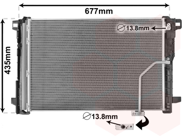 Airco condensor Van Wezel 30005450