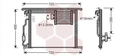 Airco condensor Van Wezel 30005467