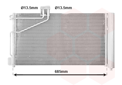 Airco condensor Van Wezel 30005493