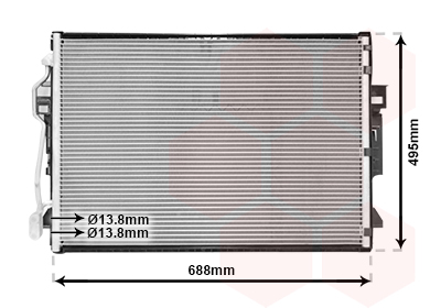 Airco condensor Van Wezel 30005605