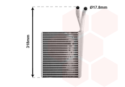 Kachelradiateur Van Wezel 30006372