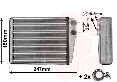 Kachelradiateur Van Wezel 30006673