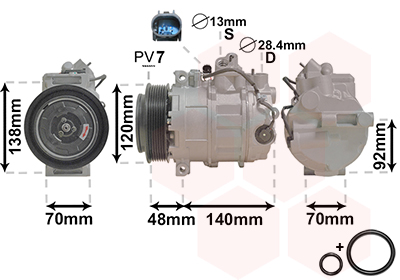 Airco compressor Van Wezel 3000K393