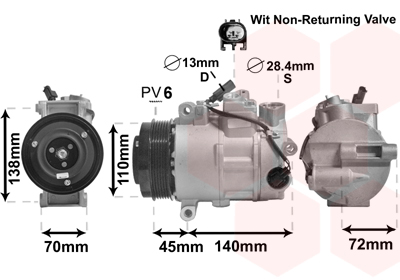 Airco compressor Van Wezel 3000K568