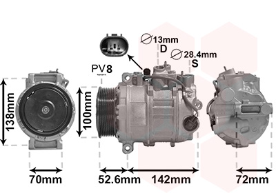 Airco compressor Van Wezel 3000K639