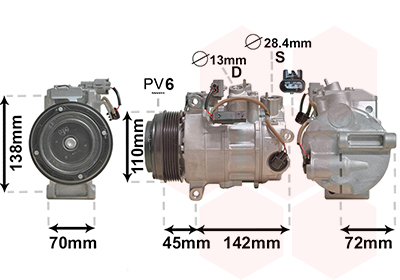 Airco compressor Van Wezel 3000K697