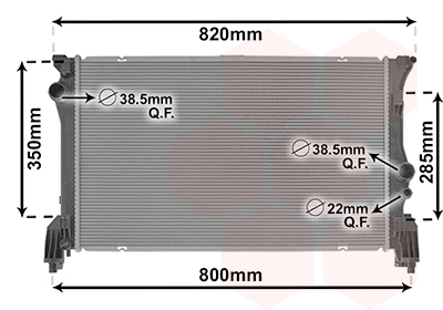 Radiateur Van Wezel 30012710