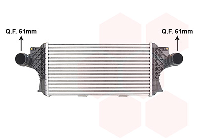 Intercooler, inlaatluchtkoeler Van Wezel 30014719