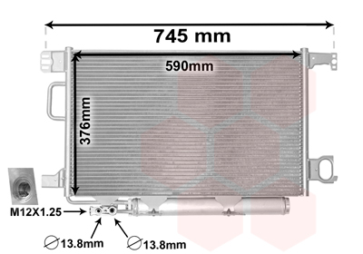 Airco condensor Van Wezel 30015360