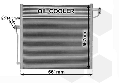 Airco condensor Van Wezel 30015704