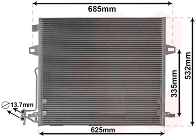 Airco condensor Van Wezel 30015706