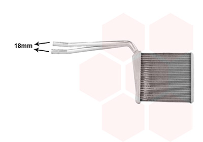 Kachelradiateur, interieurverwarming Van Wezel 30016709
